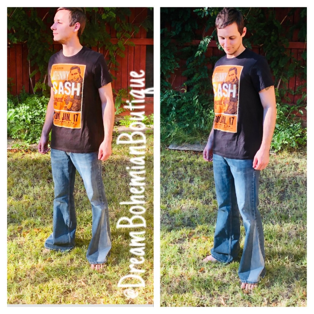 Handmade Bell Bottom Jeans UPCYCLED Jeans Vintage Unisex